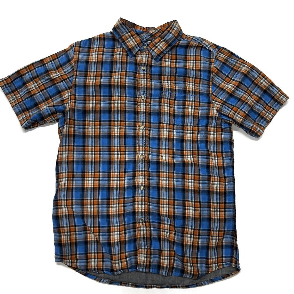 The North Face‎ Button Up Shirt Men Medium Bagley Plaid Short Sleeve Gorpcore